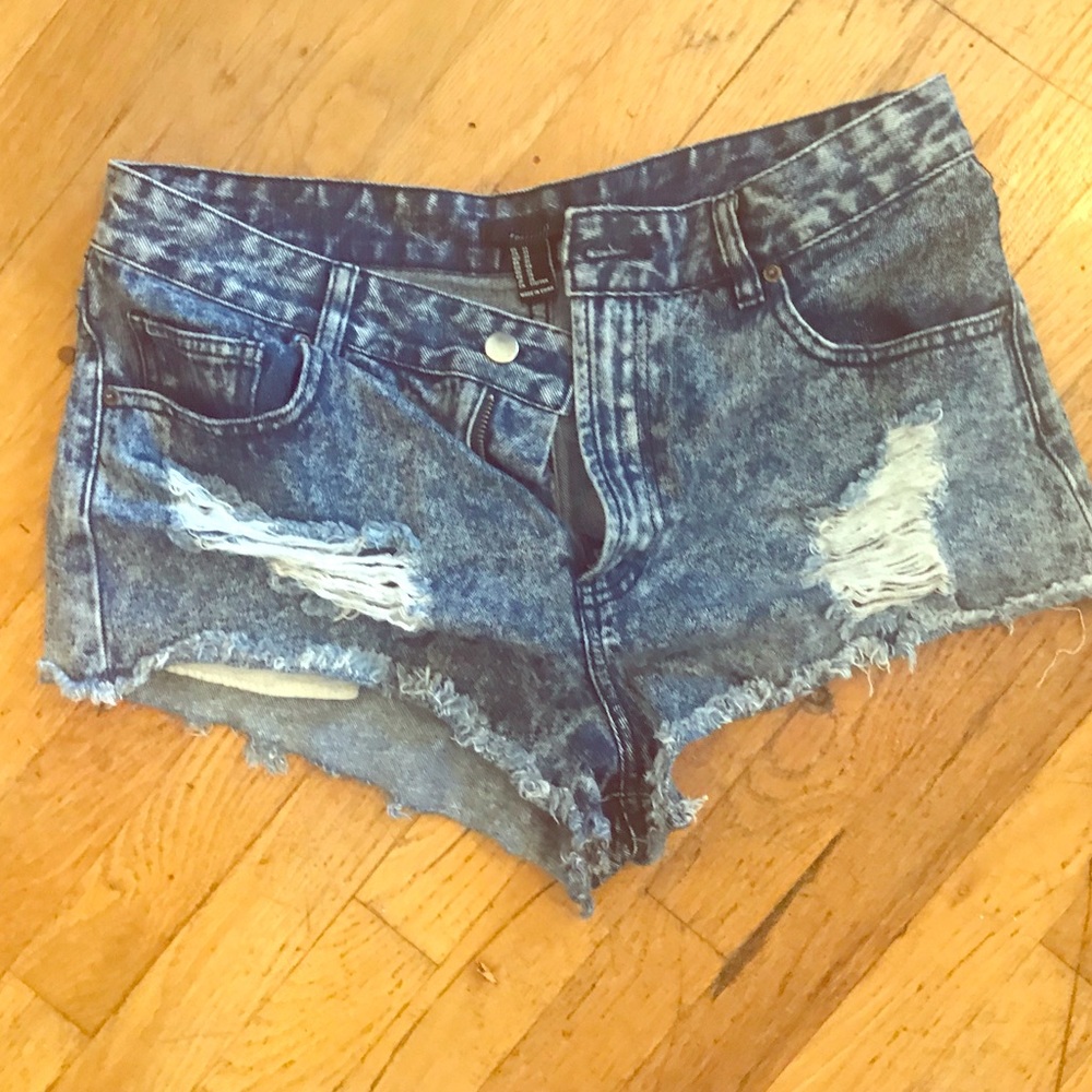 High waisted Forever 21 cutoff jorts